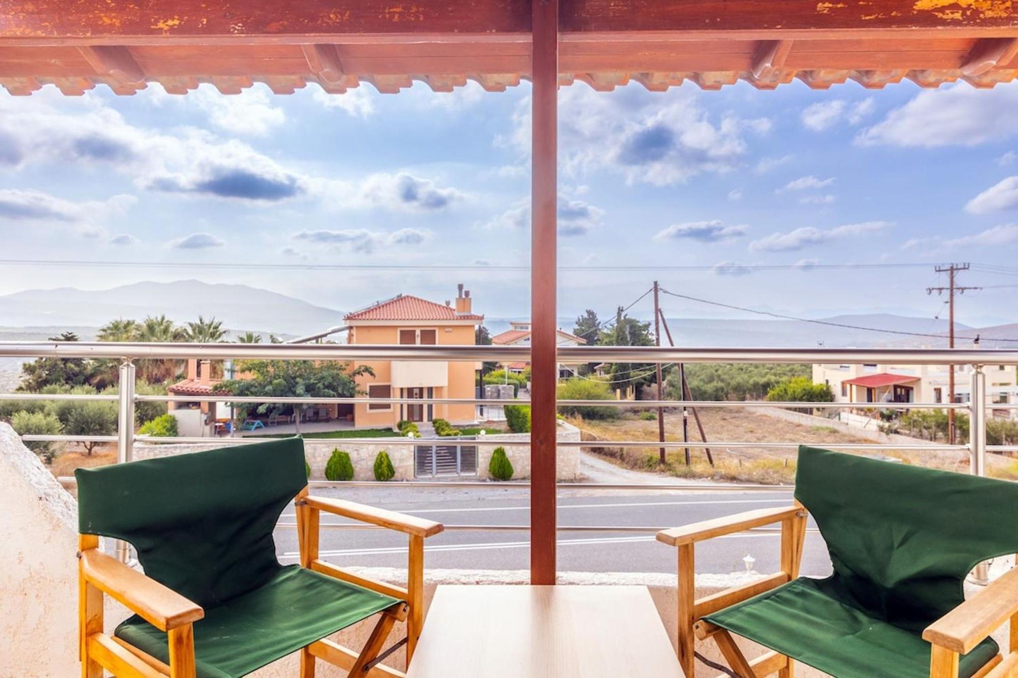 Amazing Villa Chrysanthi With Private Pool In Heraklion Epano Vathia Ngoại thất bức ảnh