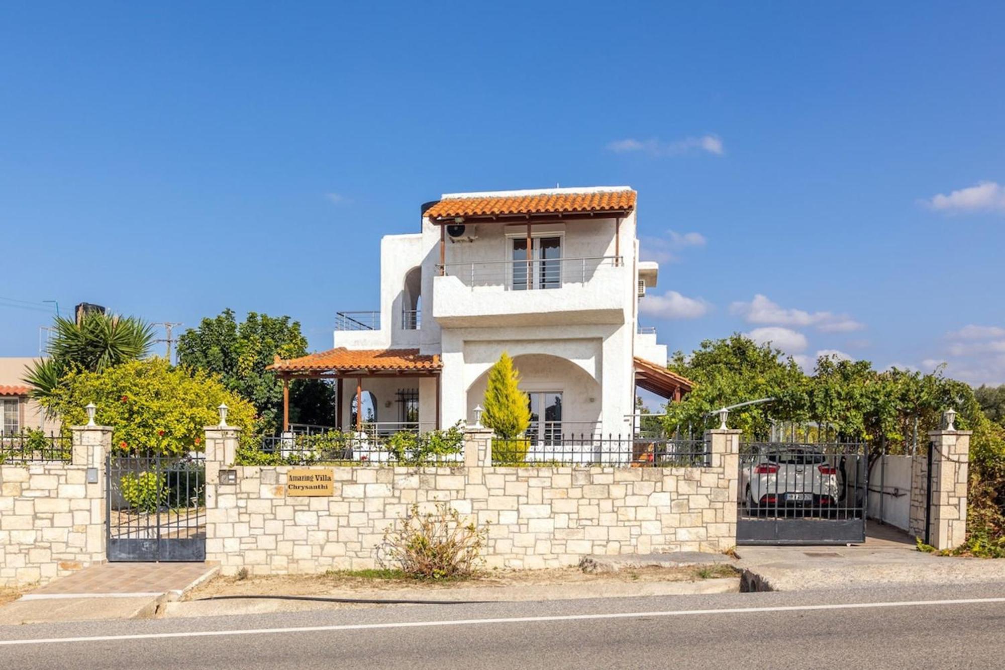 Amazing Villa Chrysanthi With Private Pool In Heraklion Epano Vathia Ngoại thất bức ảnh